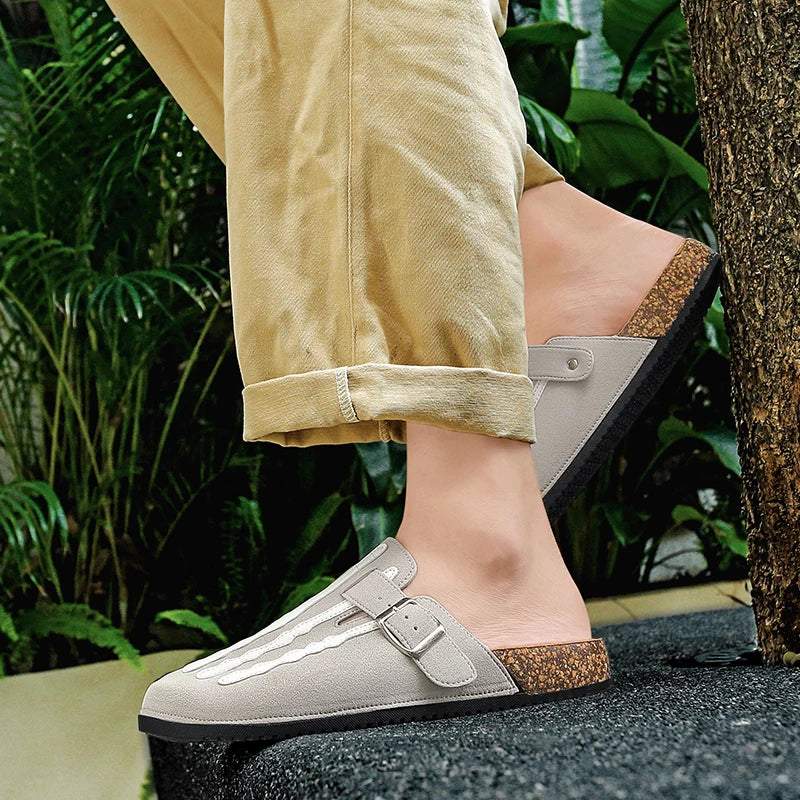 Men's Cork Clogs with Arch Support | Comfortable Indoor Footwear