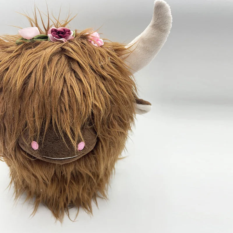 Highland Cattle Plush Slippers | Cozy Kawaii Animal Slides