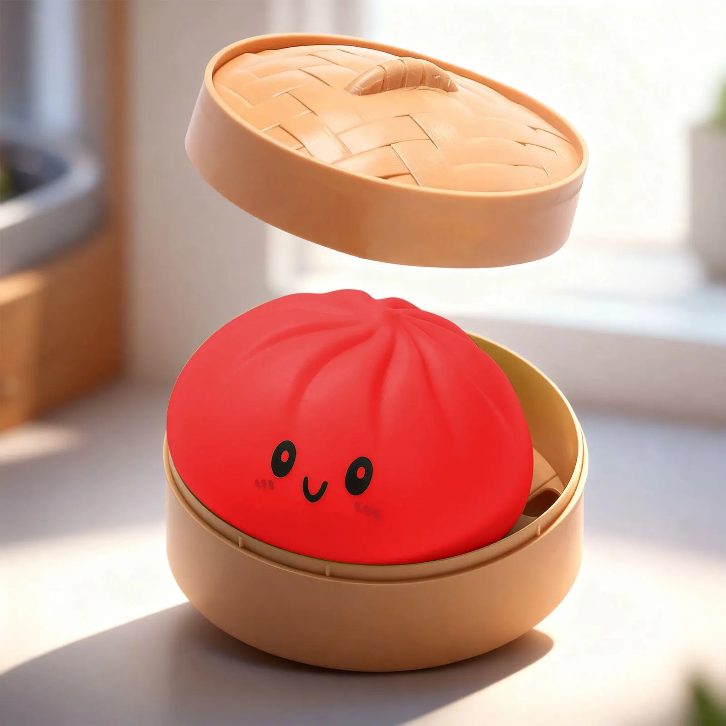 Colorful Simulated Dumpling Squishy Relaxing Relieve Anxiety Antistress Enhance Happiness Reusable Rebound Squeeze Reliever Toy