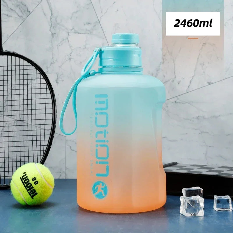 2 Liter Sports Water Bottle with Straw | Large Capacity & Portable