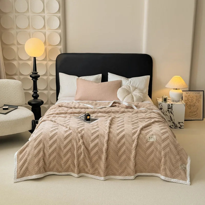 High-Quality Multi-Layer Fleece Blanket | Warm & Cozy Comfort