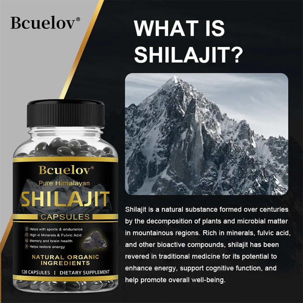 High Purity Shilajit Capsules | Boost Energy & Resist Stress