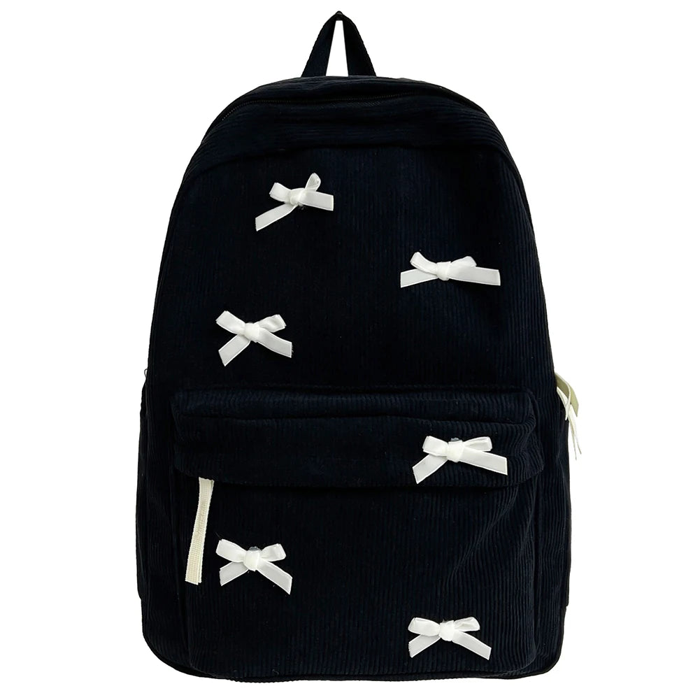 Cute Bowknot Aesthetic Backpack | Trendy School & Travel Bag