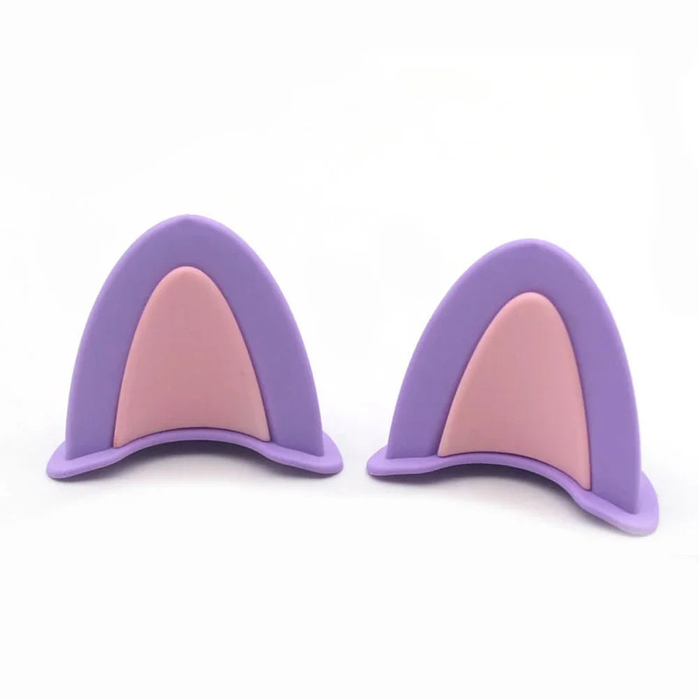 Cute Cat Ears Motorcycle Helmet Decorations | Fun Helmet Accessories