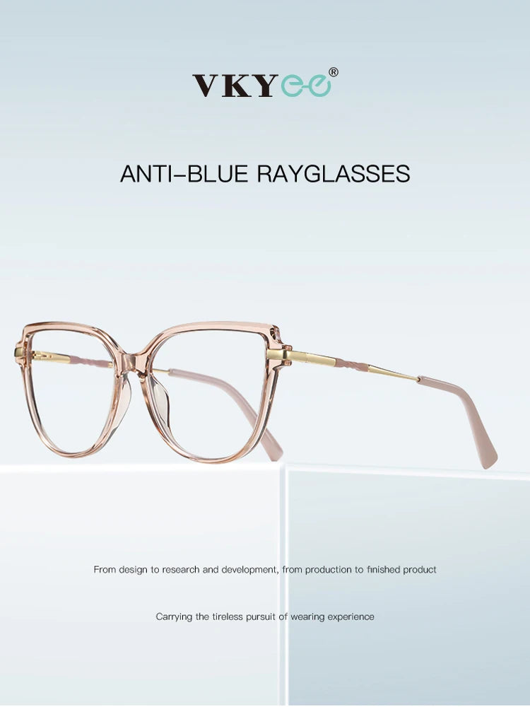 Trendy Anti-Blue Light Prescription Glasses for Women