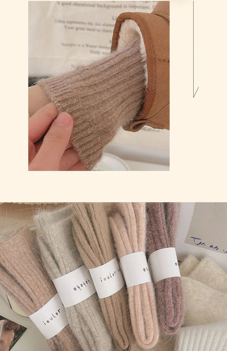 Women's Cashmere Wool Thermal Socks | Thick Warm Winter Socks