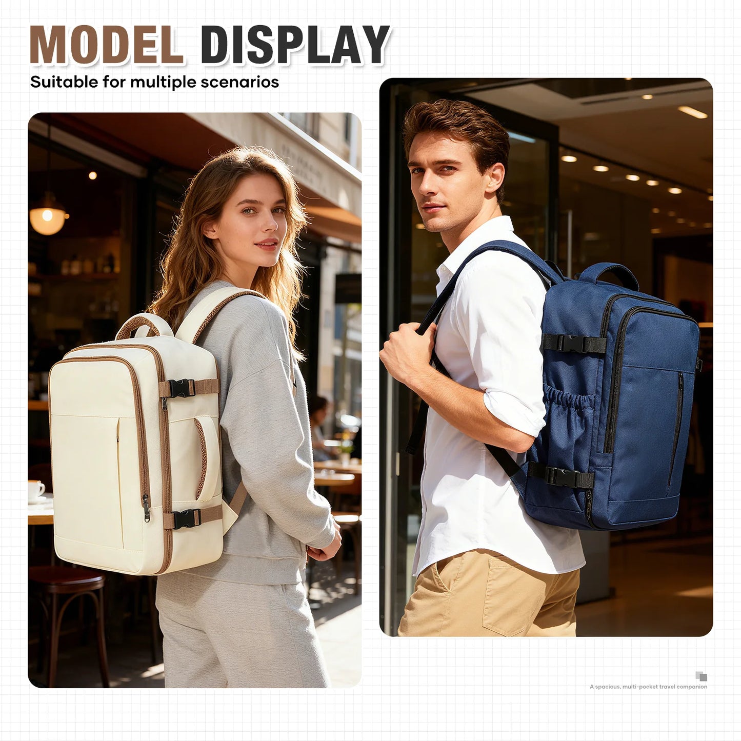 Lightweight Multi-Functional Travel Backpack | Ideal Cabin Bag