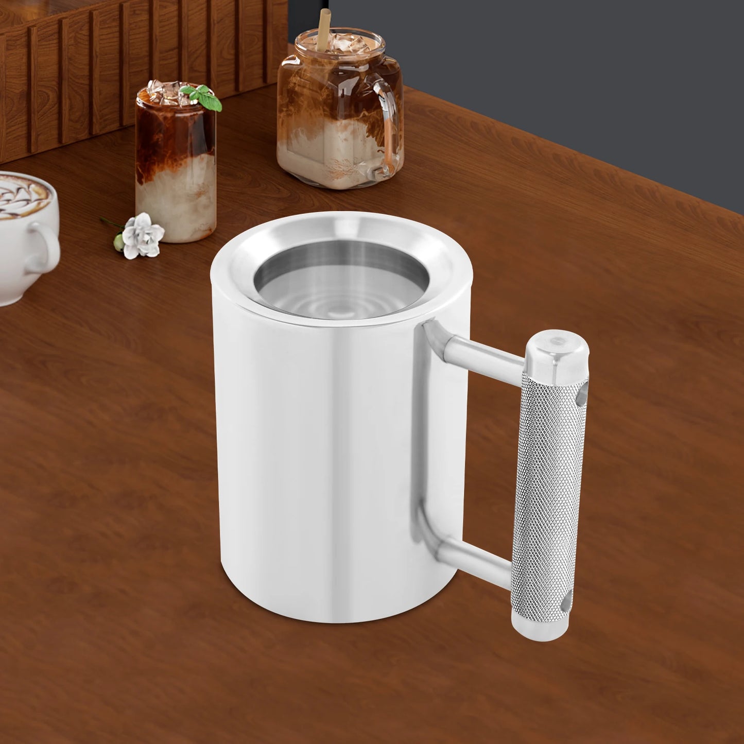 Heavy-Duty Stainless Steel Sports Mug | Fitness Dumbbell Cup