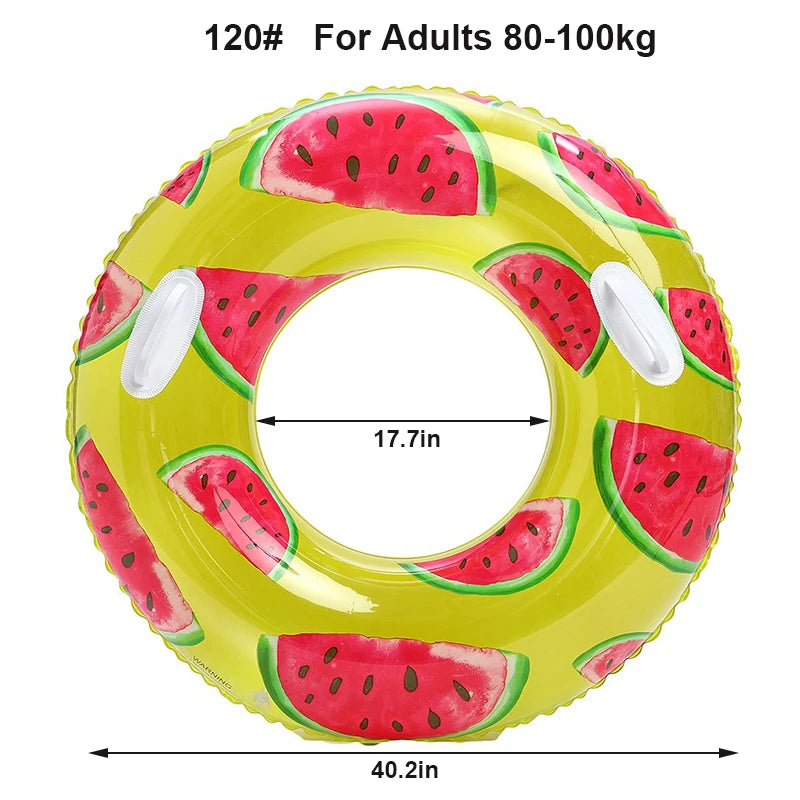 Watermelon Swim Tube | Fun Inflatable Pool Float for Summer