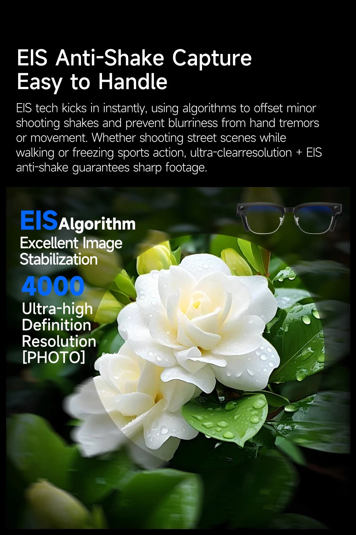 AI Smart Glasses with 8MP Camera & Bluetooth Features | Innovative Eye Wear