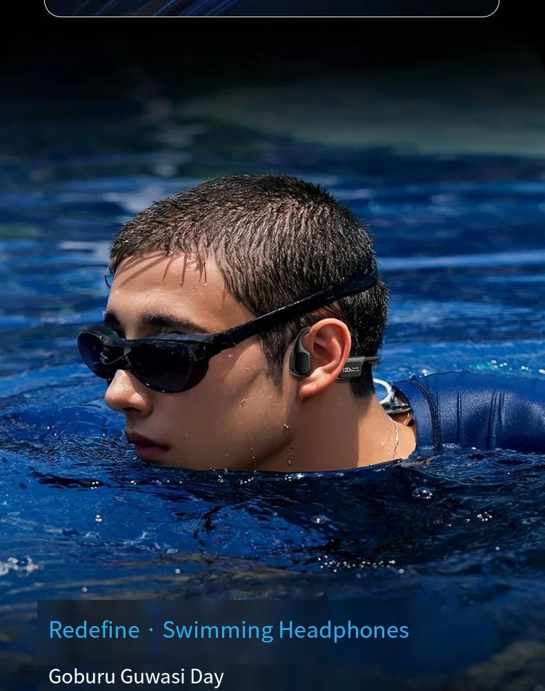 IPX8 Waterproof Bone Conduction Headphones | Open-Ear Bluetooth