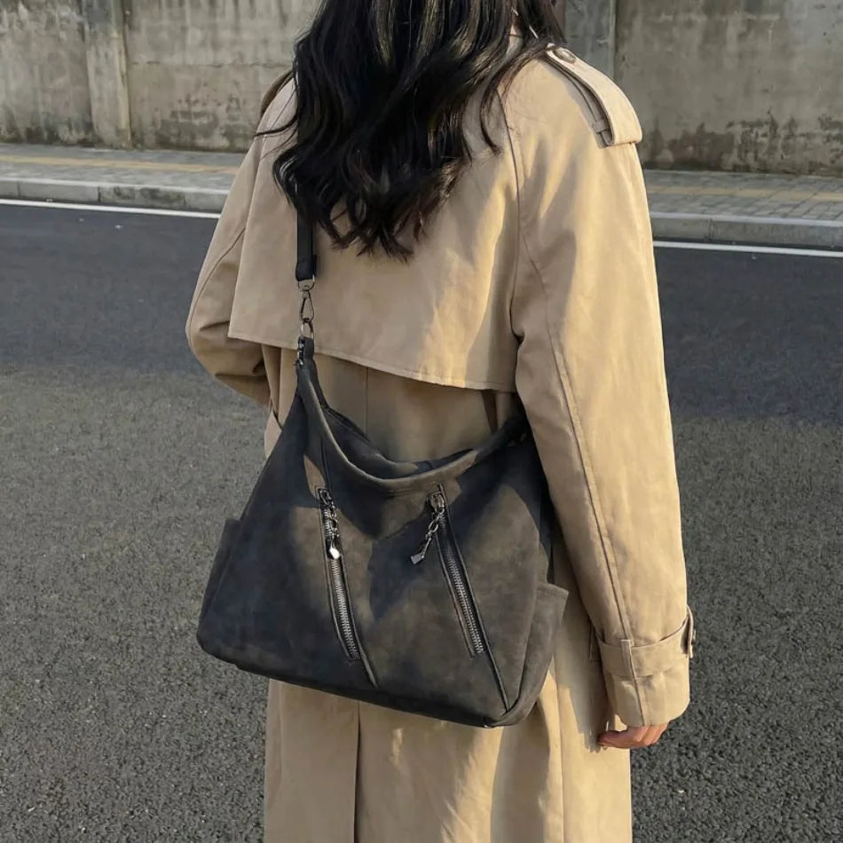 Bolso Bandolera Elegante de Cuero Sintético Suave para Mujer | Con Estilo y Práctico