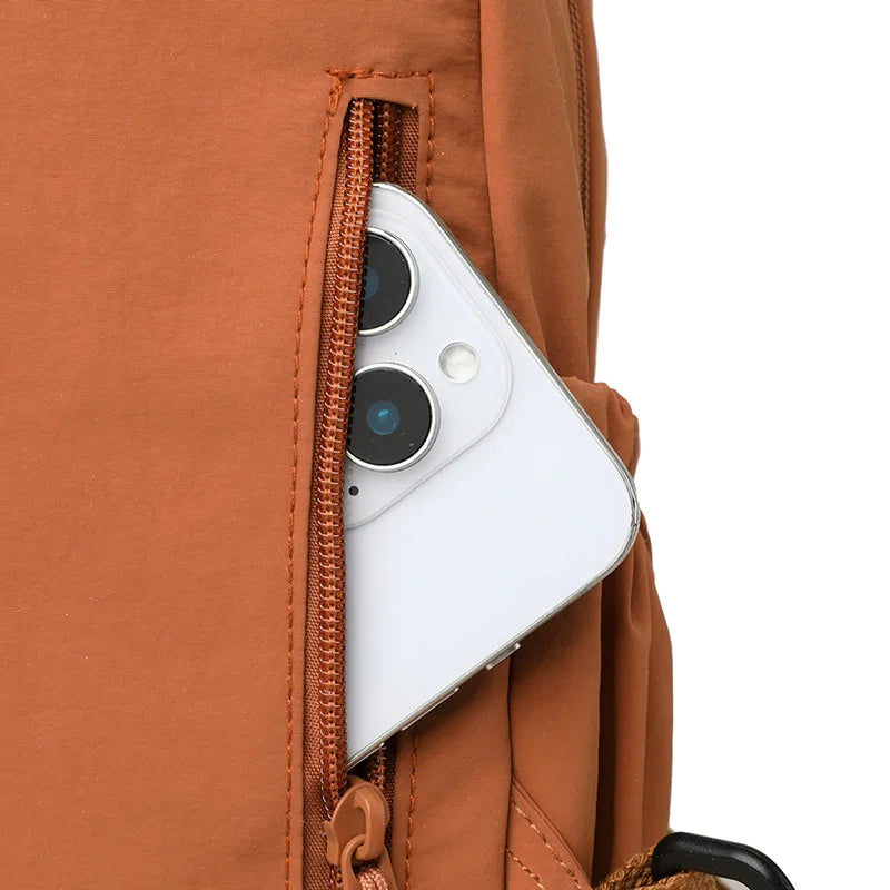 Unisex Lightweight School Backpack | Water-Resistant Nylon Bag