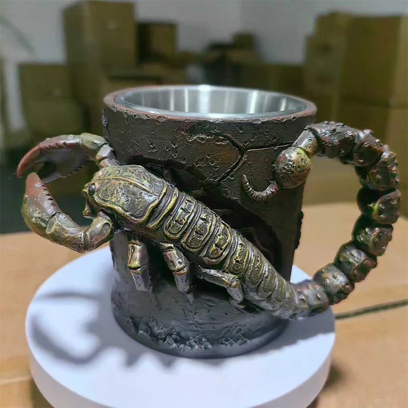 Creative 3D Scorpion Monster Mug with Unique Tail Handle