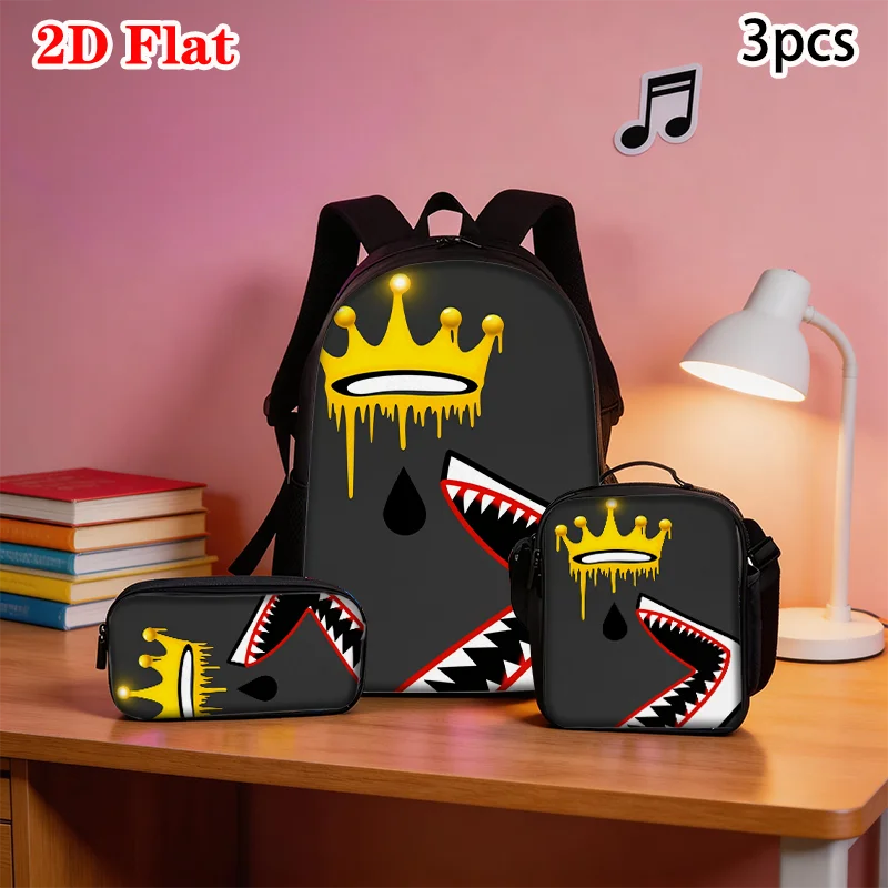 Lightweight Graffiti Print Backpack Set | Perfect for School & Travel