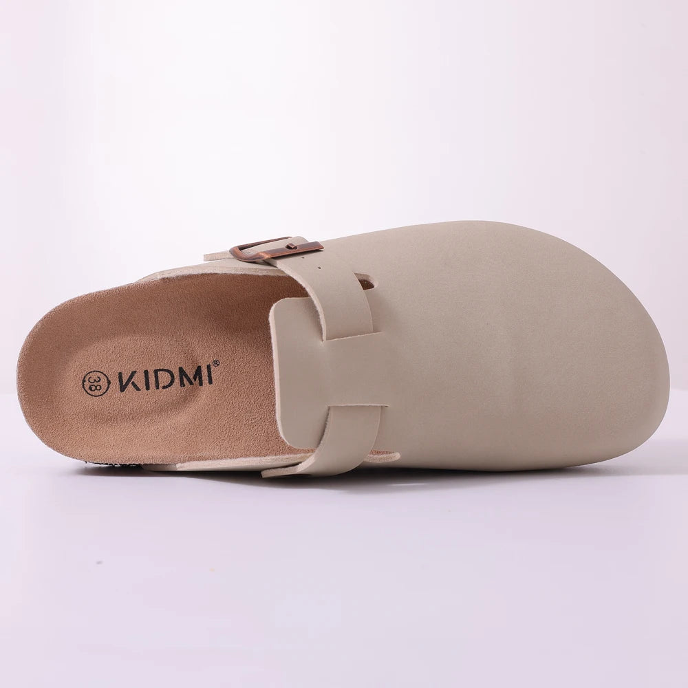 Shevalues Suede Clogs For Women Men Summer Cork Mules Soft Footbed Sandals With Arch Support  New Leisure Fashion Genuine Clogs
