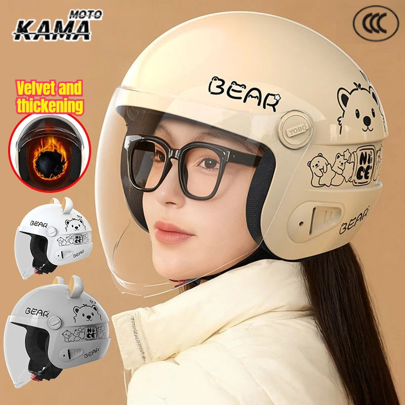 Casco Clásico Retro de Motocicleta Tipo Jet | Equipo de Seguridad Definitivo para Ciclistas