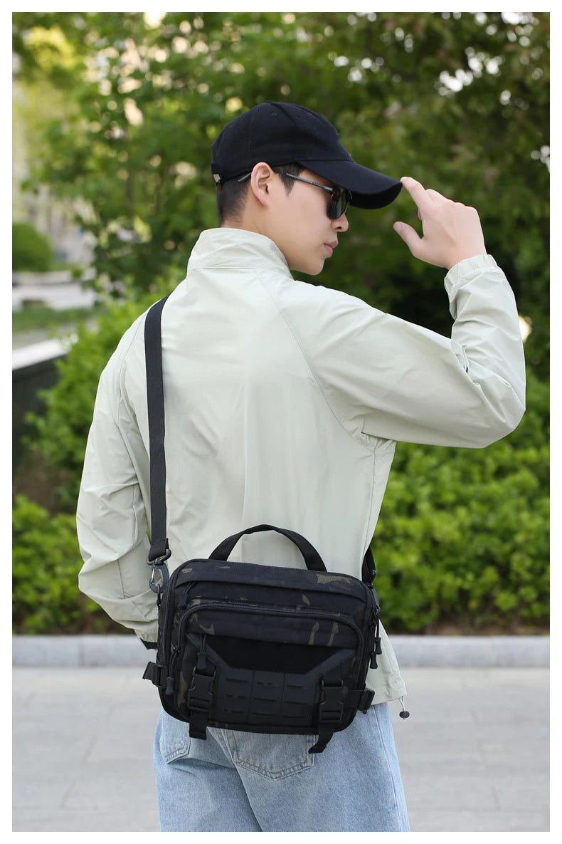 Bolso cruzado táctico para hombre | Perfecto para viajes y uso al aire libre