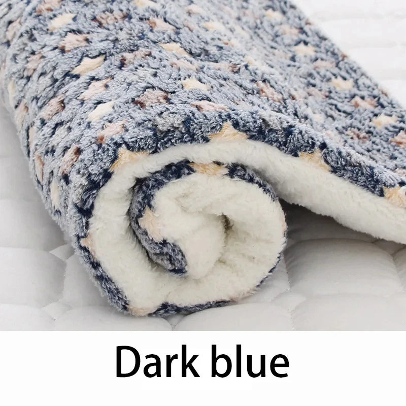 Cozy Flannel Pet Sleeping Mat | Soft Blanket for Dogs & Cats