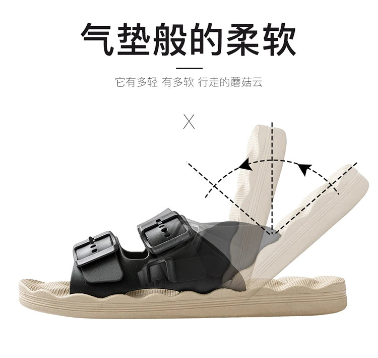 Comfortable Adjustable Men's Summer Slippers | Lightweight Beach Sandals