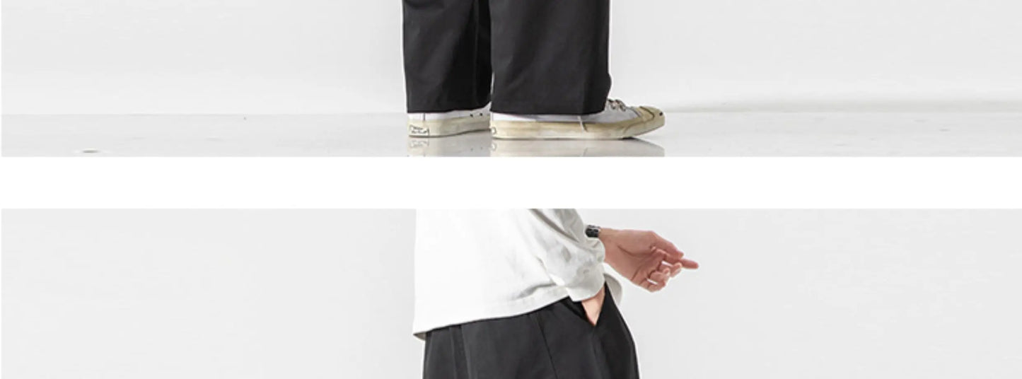 Men's Casual Wide Leg Pants | Lightweight Thin Joggers