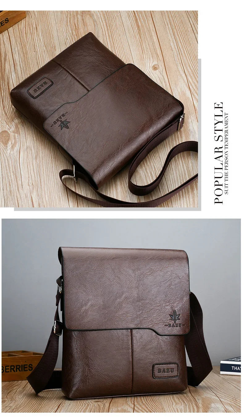 Luxury Vintage Leather Messenger Bags for Men | Stylish Shoulder Bag