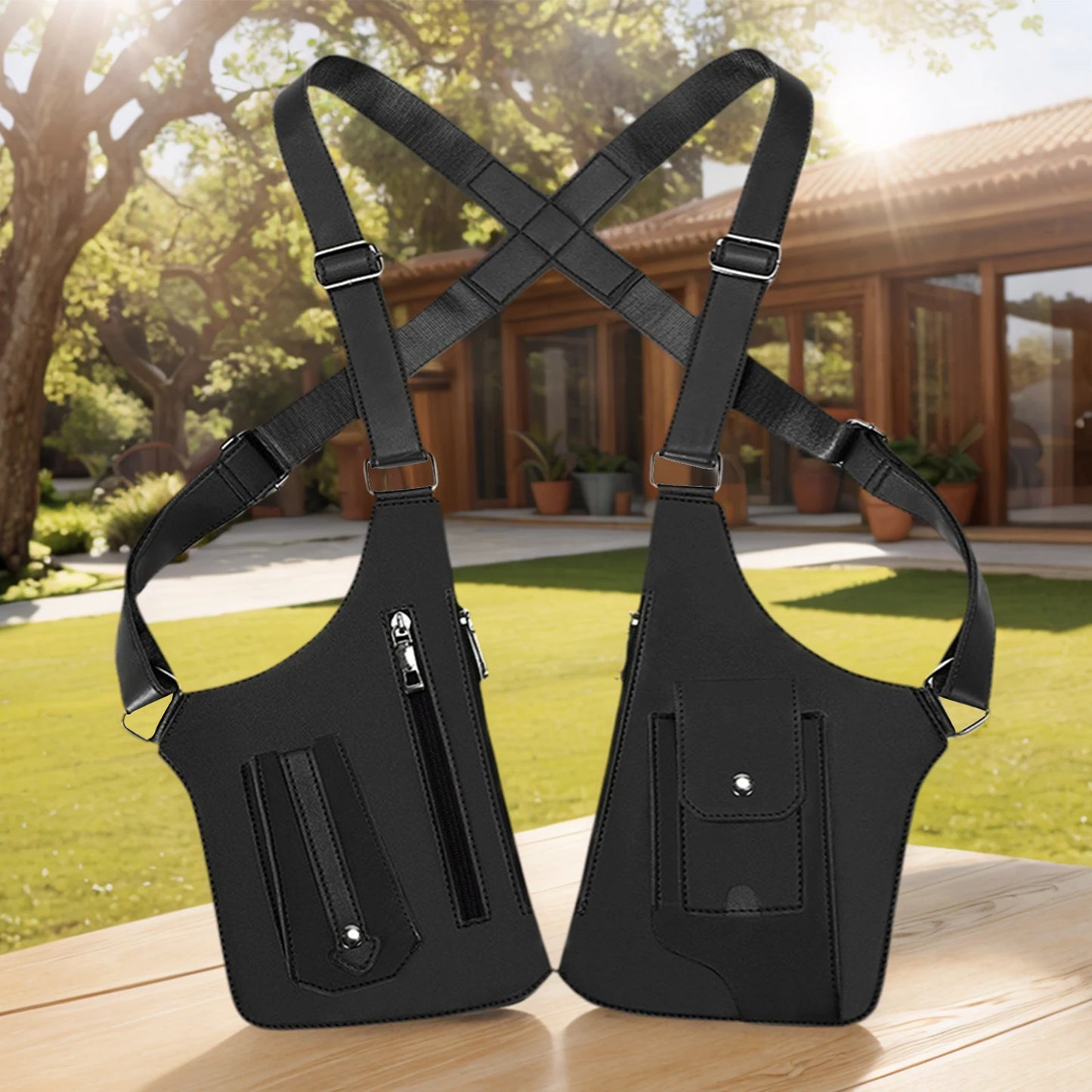 PU Leather Anti-Theft Underarm Bag | Multi-Pocket Shoulder Wallet