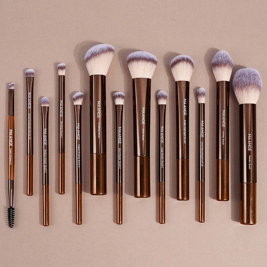 13pc Makeup Brush Set | Soft Synthetic Hair Foundation, Concealer, Powder, Eyeshadow, Blush & Kabuki Brushes 2026 Foundation Concealer Powder Eyeshadow Blush Brush Kabuki Blending Cosmetic Makeup Beauty Tool for Face