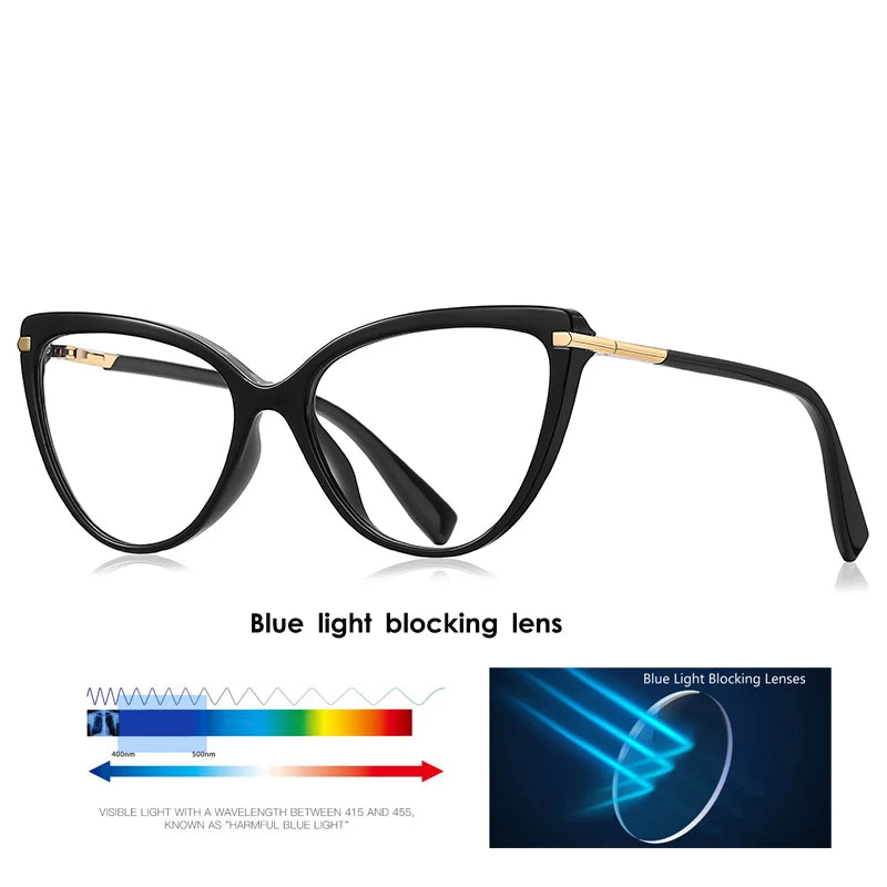 Fashionable Anti Blue Light Cat Eye Glasses for Women | Stylish Protection