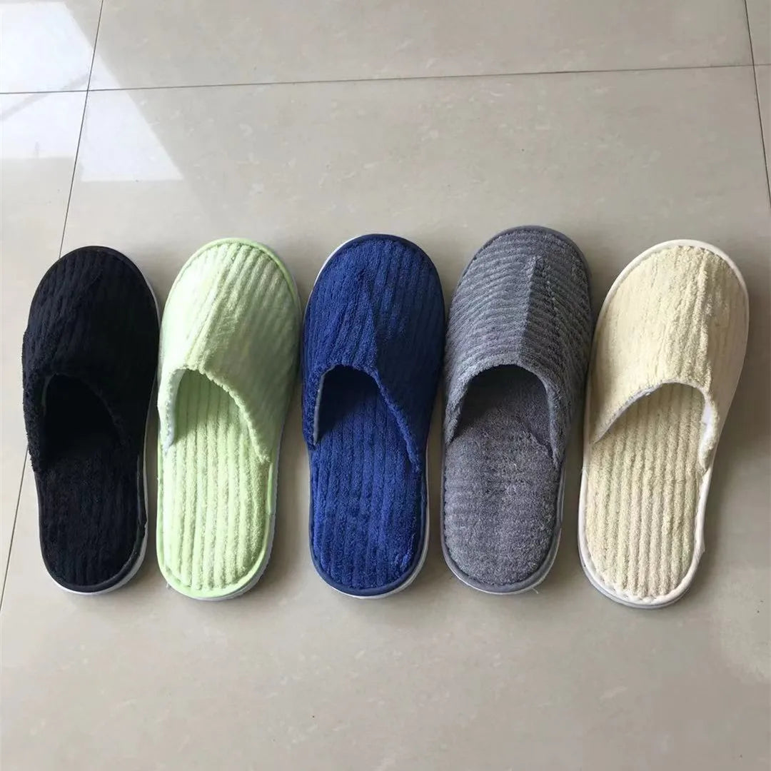 Comfortable Disposable Cotton Slippers | Hotel & Home Use