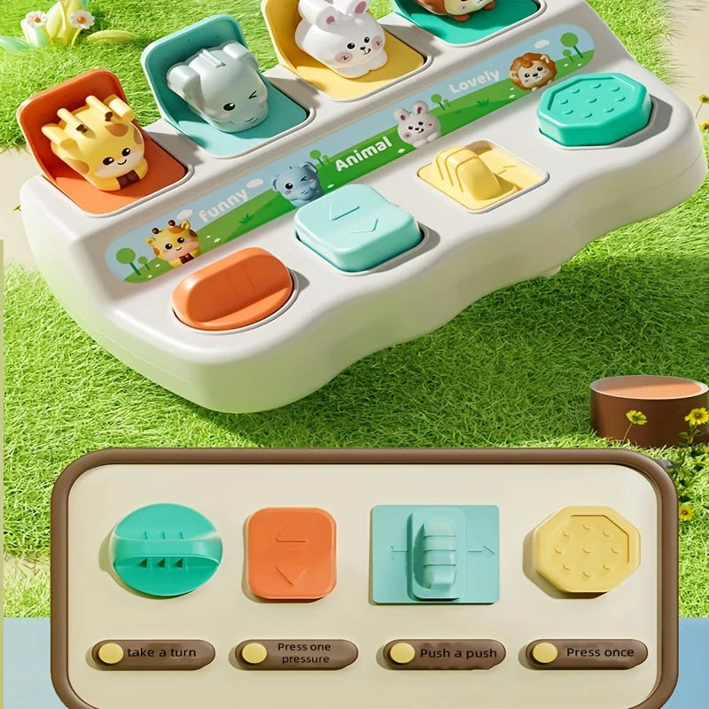 Montessori Pop-Up Animal Toys | Enhance Logic & Motor Skills