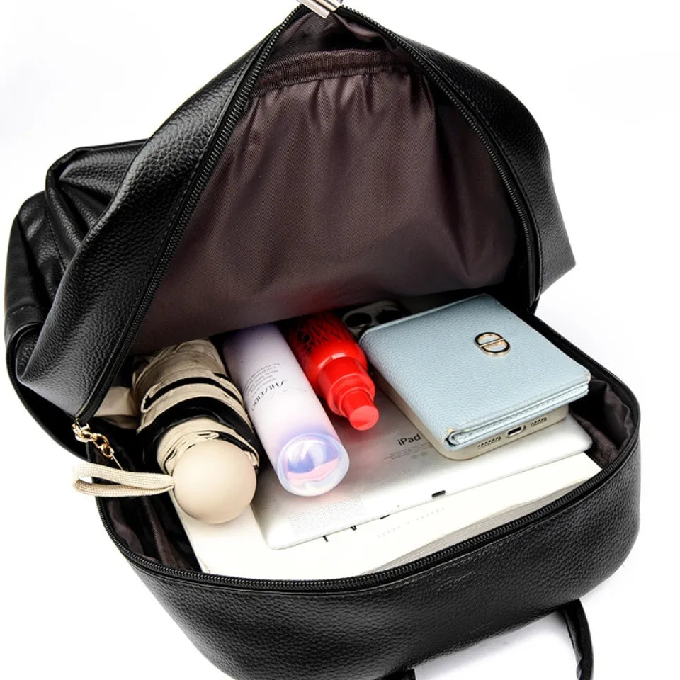 Stylish Leather Backpack for Women | Spacious Daily Use