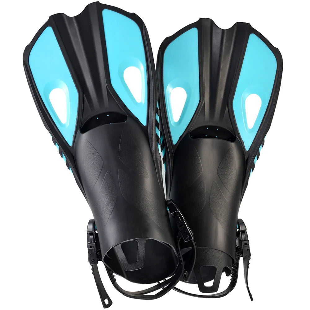 Adjustable Silicone Snorkel Fins for Adults and Kids | Travel Ready