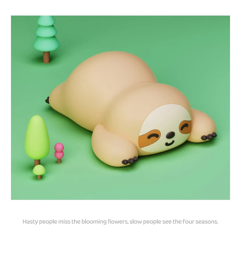 Lámpara de Mesa LED de Animales Kawaii | Luz Nocturna Divertida y Segura para Niños