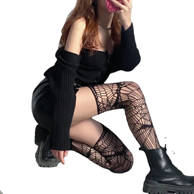 Long Sexy Fishnet Stockings for Women | Embrace Gothic Style