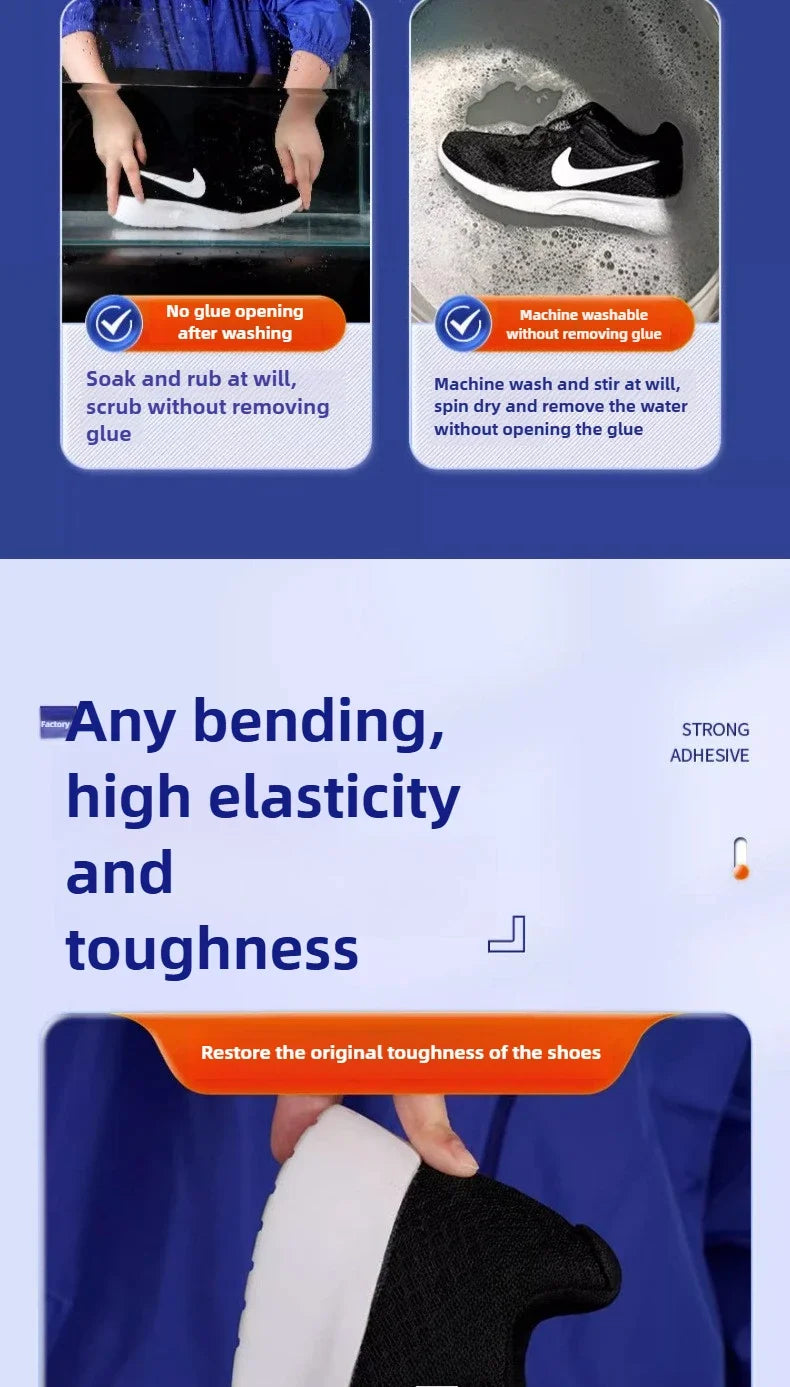Strong Shoe Glue 60ml | Waterproof Fast-Drying Adhesive for Repairs