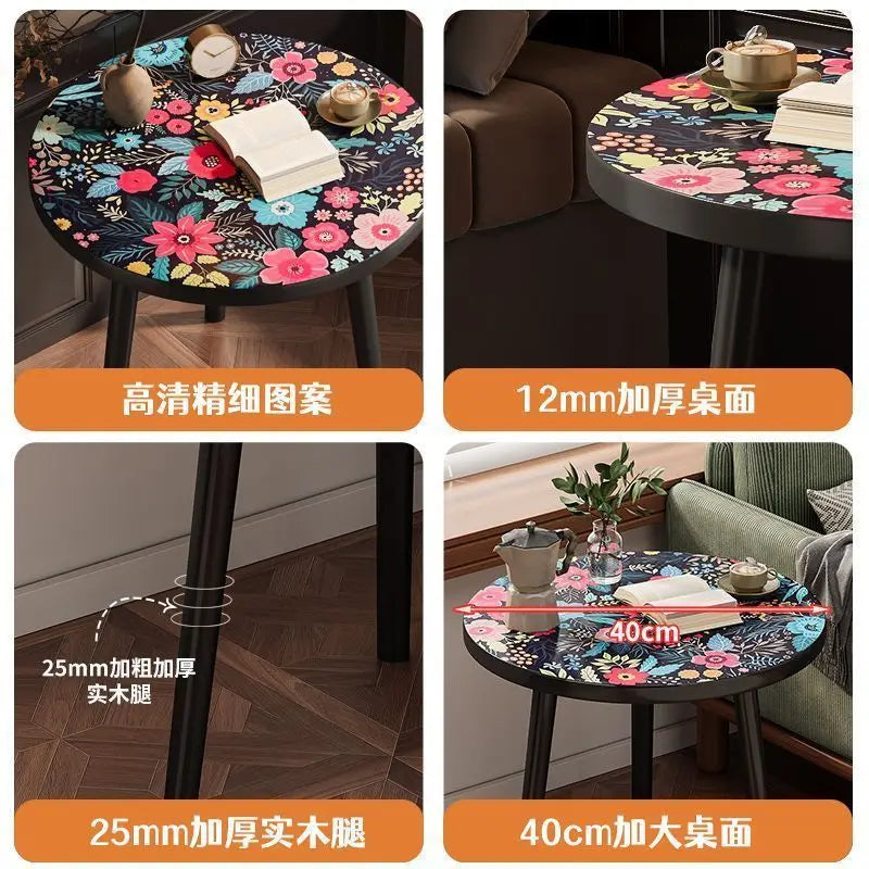 Stylish Round Wooden Coffee Table | Versatile Living Room Furniture
