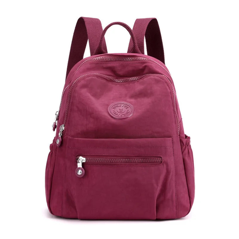Women's Nylon Oxford Backpack | Stylish Small Rucksack