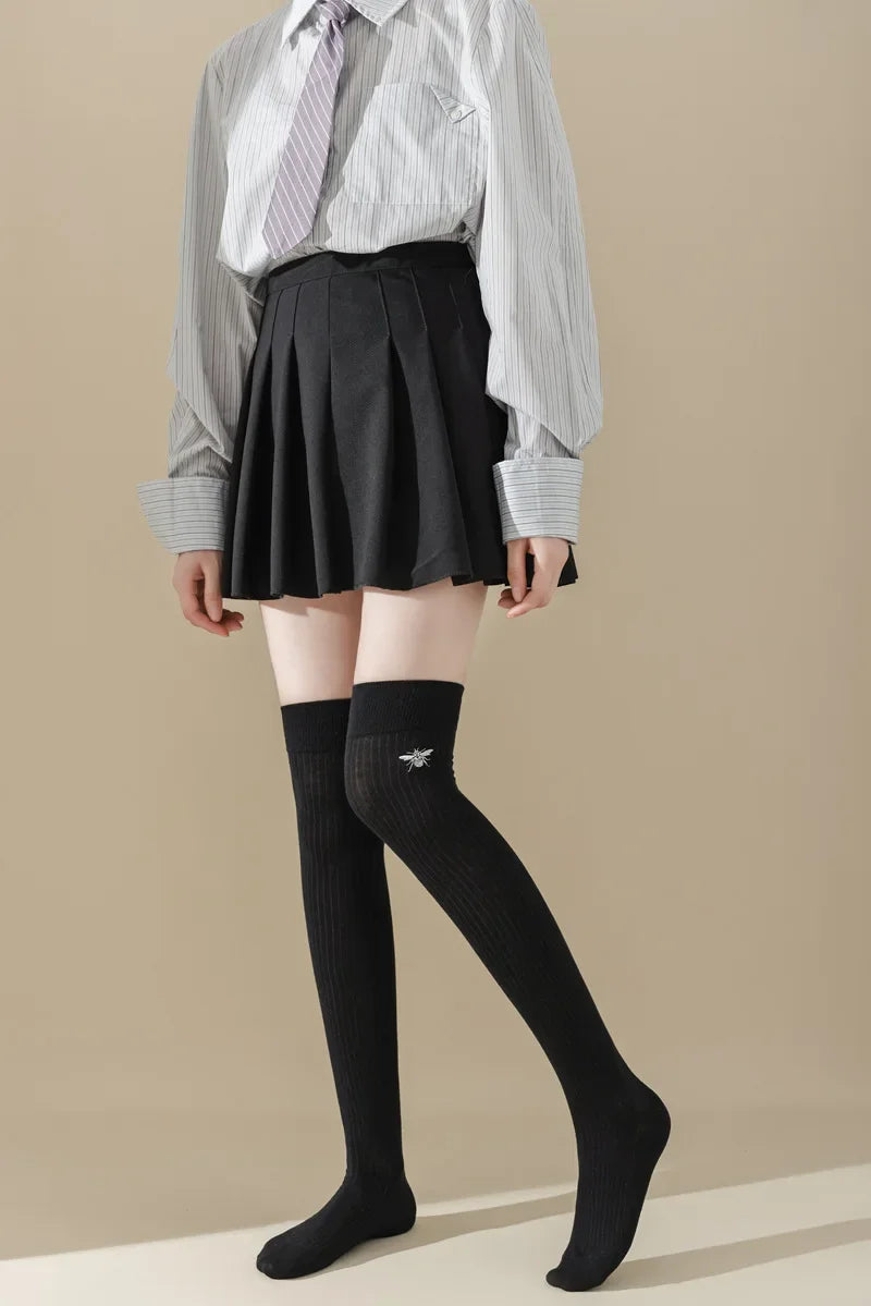 Stylish Women's Cotton Thigh High Stockings | Trendy and Comfortable