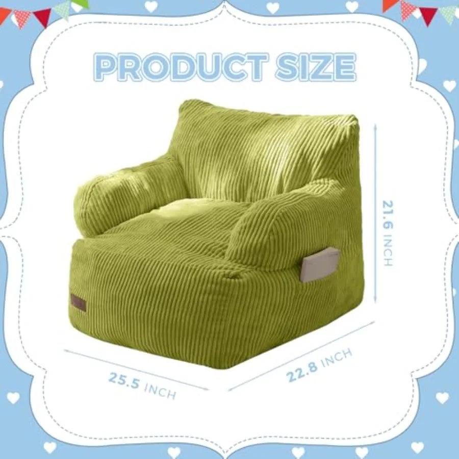 Soft Toddler Bean Bag Chair | Comfortable Kids Floor Sofa