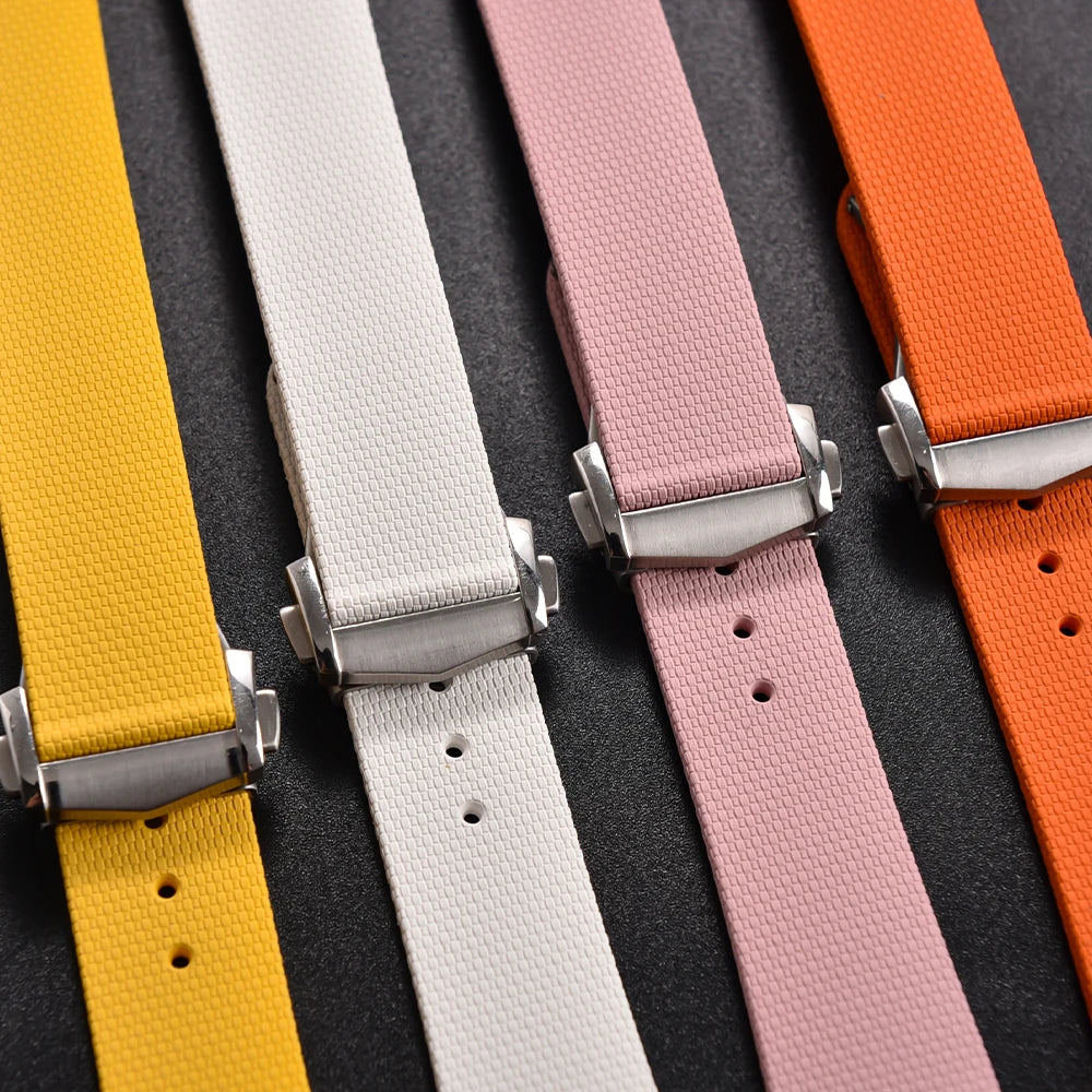Unisex 20mm Premium Rubber Watch Bands | Quick Release Strap