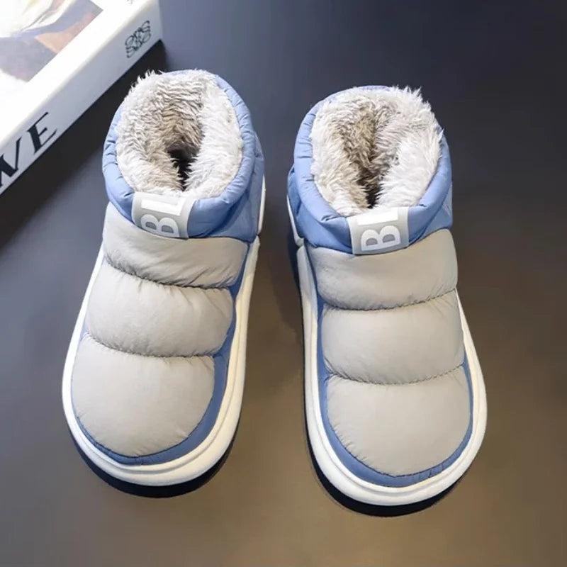 Men's Warm Plush Snow Boots | Cozy Mid-Calf Winter Footwear