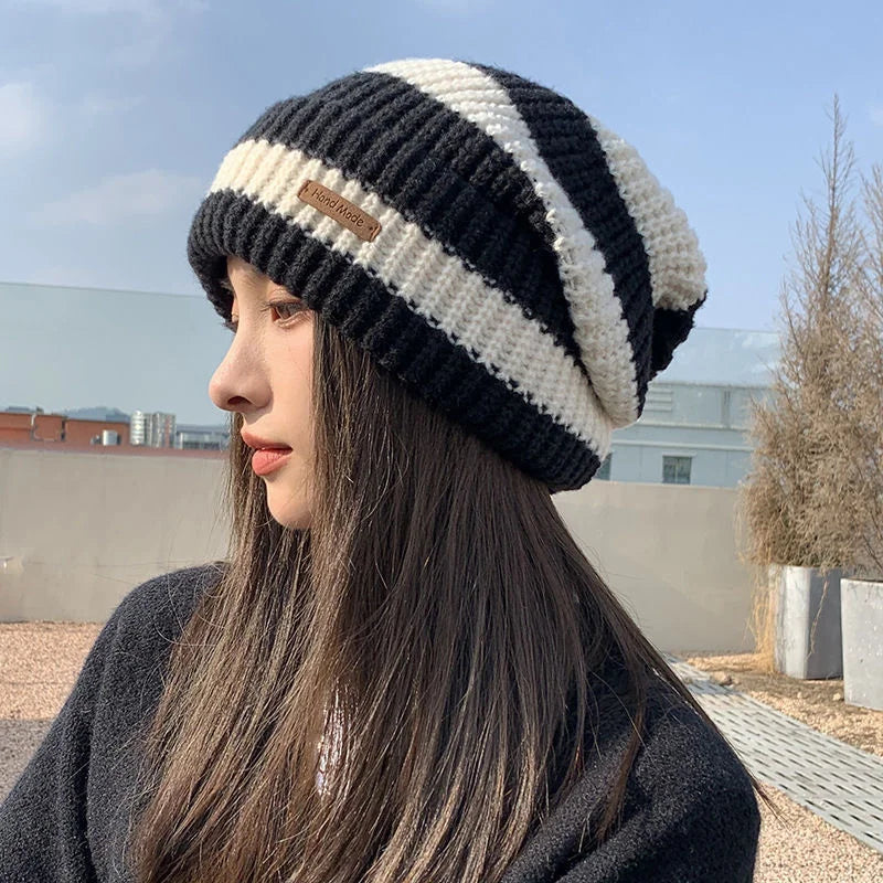 Unisex Winter Knitted Beanie Hat | Trendy Casual Cotton Bonnet