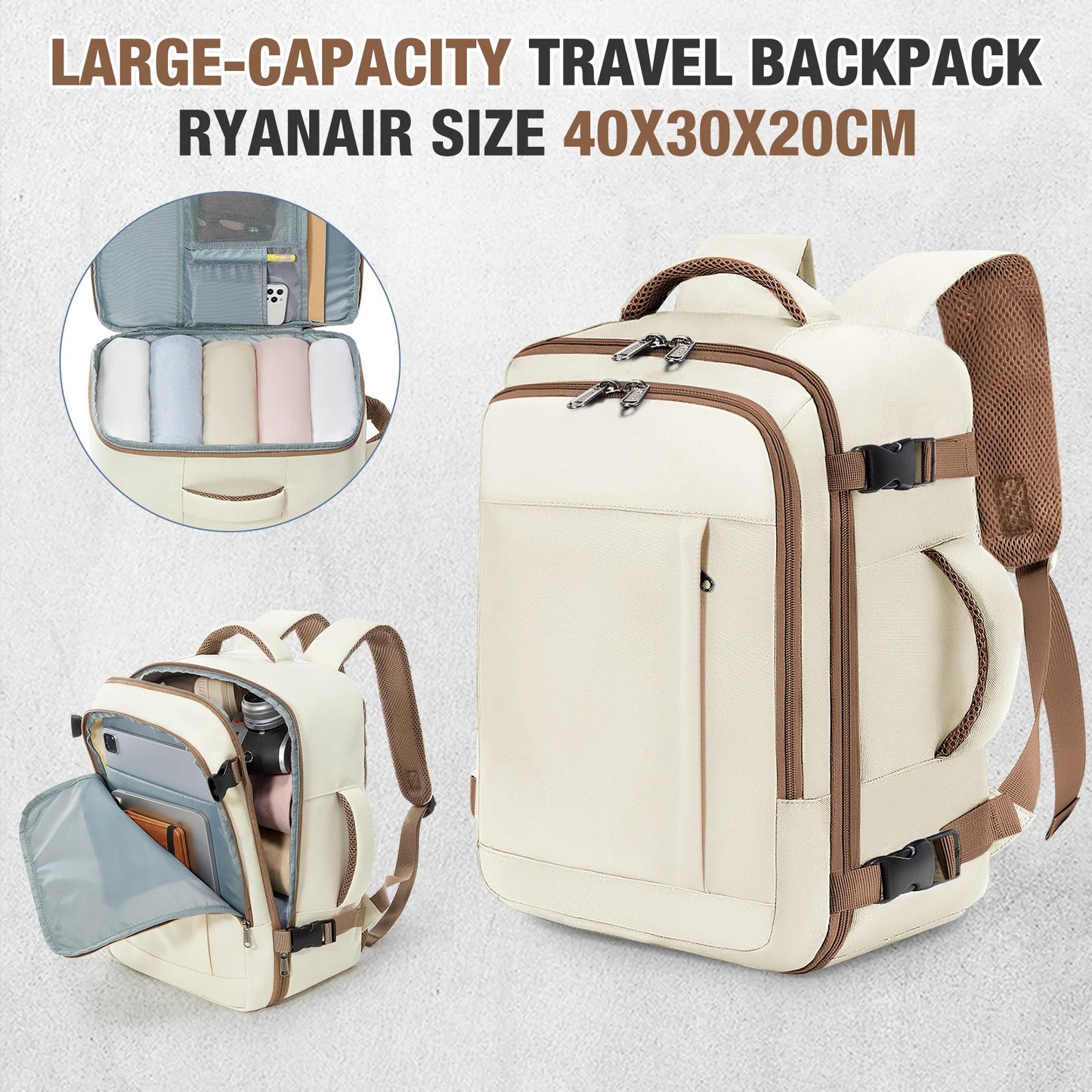 Lightweight Multi-Functional Travel Backpack | Ideal Cabin Bag