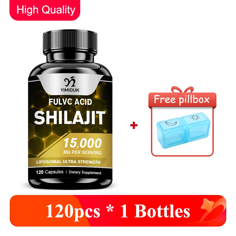 Shilajit Capsules with Fulvic Acid & Minerals for Immune Support