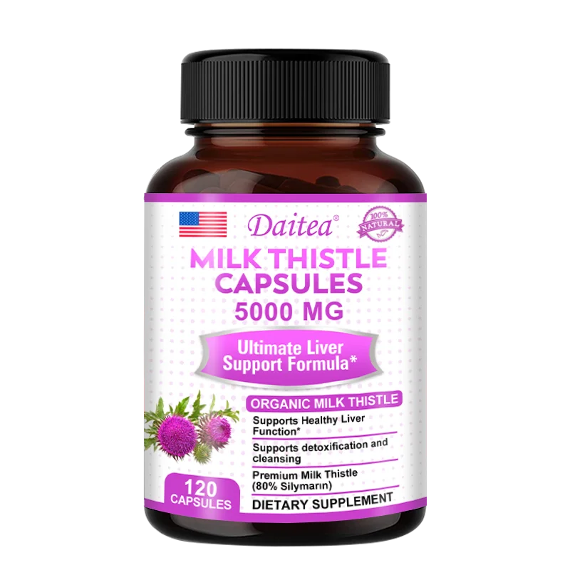 Organic Milk Thistle Extract Liver Capsules | Detox & Support Health