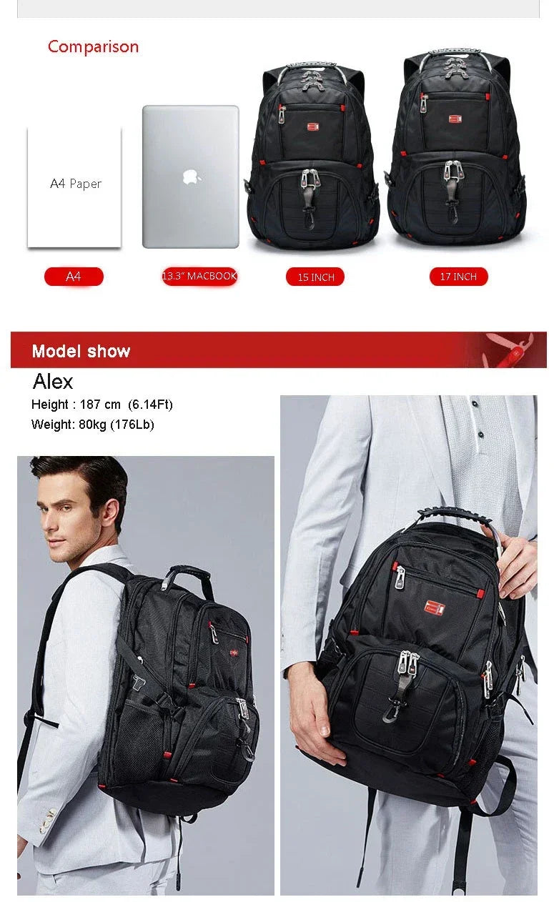 Durable Multifunctional Laptop Backpack | Water Resistant Travel Bag