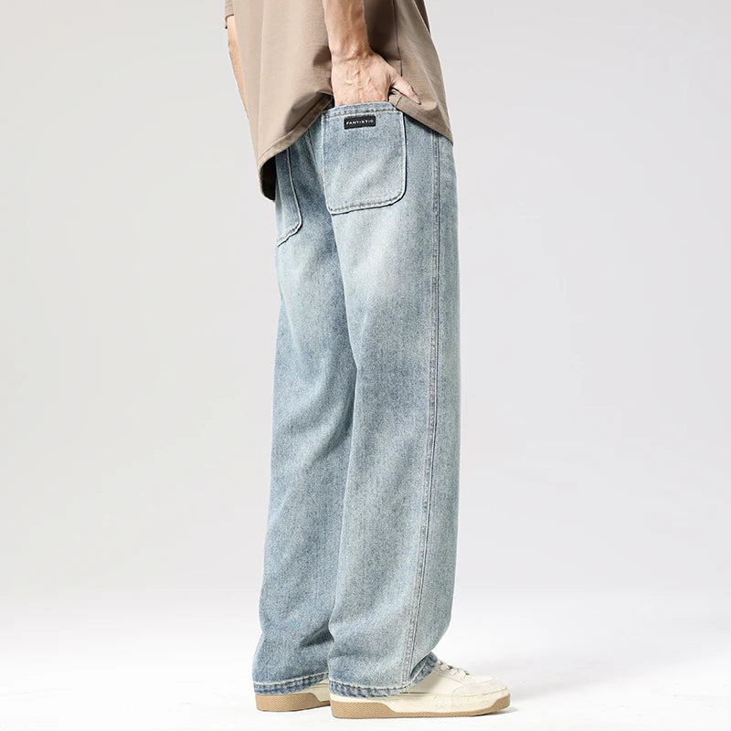 Men's Loose Vintage Casual Straight Jeans | Effortless Style