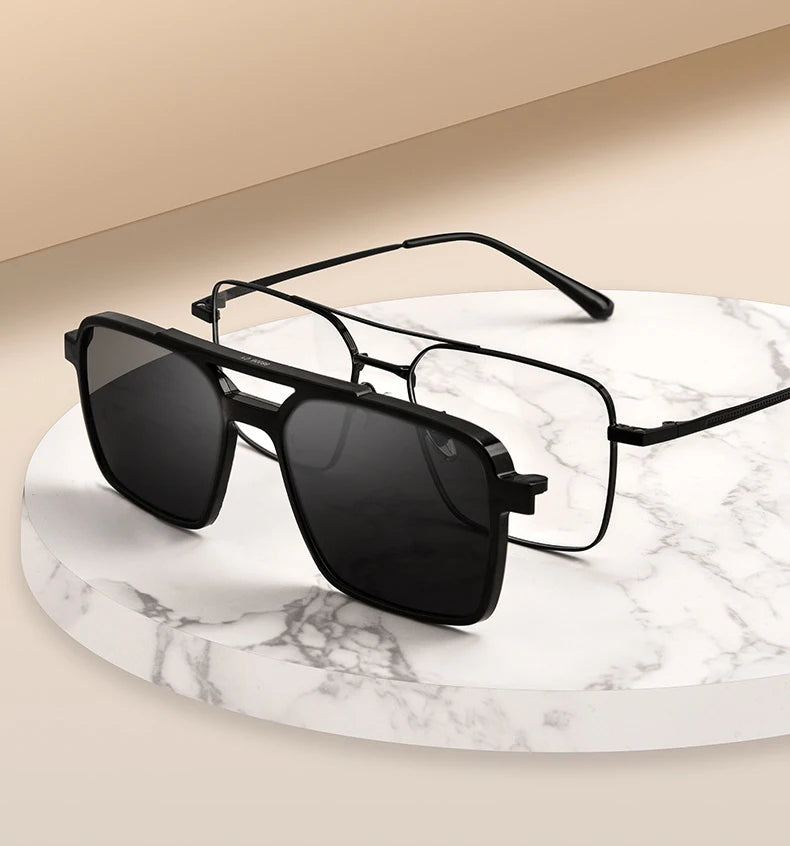 Men's Classic Polarized Clip-On Sunglasses | Retro Pilot Shades 2026