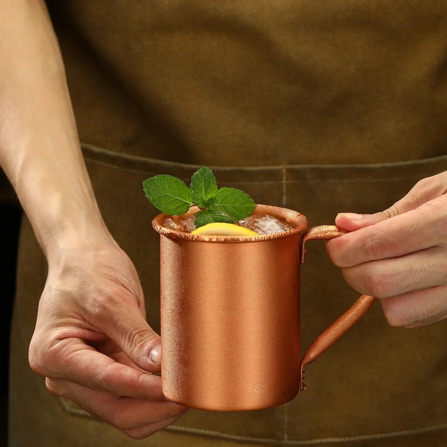 Copper Moscow Mule Mug Durable Coppery Beer Mugs Coffee Mug Milk Cup Pure Copper Cup Drinkware